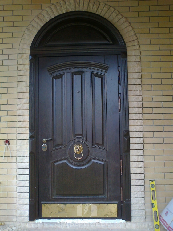 Входная металлическая дверь Зевс F-05 из массива дуба