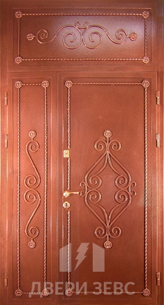 Входная металлическая дверь Зевс PO-22 с ковкой
