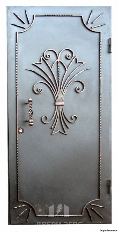Входная металлическая дверь Зевс K-01 с ковкой