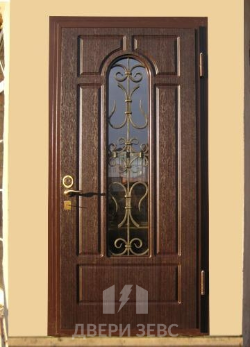Входная металлическая дверь Зевс K-03 с ковкой
