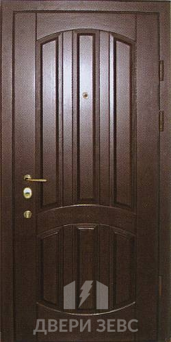 Входная металлическая дверь Зевс M-05 из массива дерева