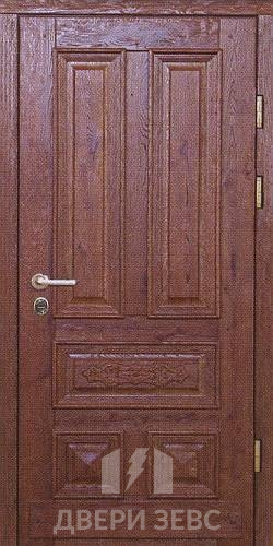 Входная металлическая дверь Зевс M-06 из массива дерева
