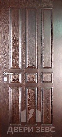 Входная металлическая дверь Зевс M-17 из массива дерева