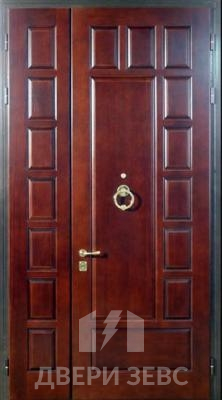 Входная металлическая дверь Зевс M-18 из массива дерева