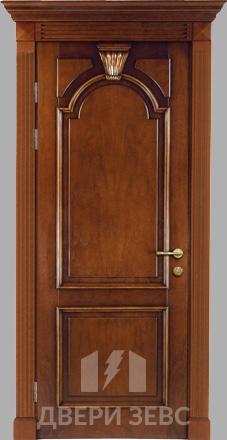 Входная металлическая дверь Зевс M-19 из массива дерева