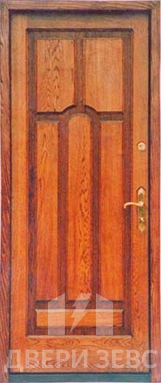 Входная металлическая дверь Зевс M-25 из массива дерева