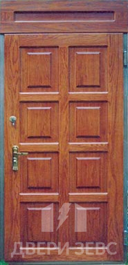 Входная металлическая дверь Зевс M-27 из массива дерева