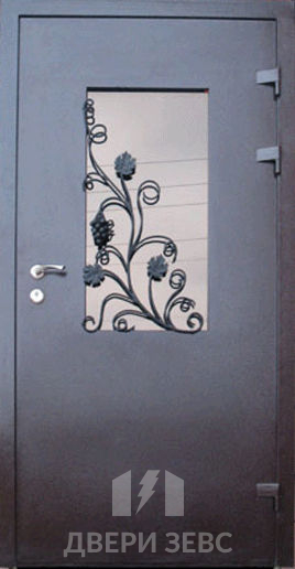 Входная металлическая дверь Зевс G-09 с зеркалом