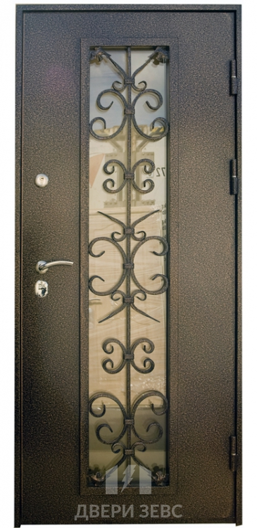 Входная металлическая дверь Зевс G-11 с зеркалом