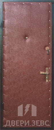 Входная металлическая дверь Зевс Ekonom-01 с винилискожей
