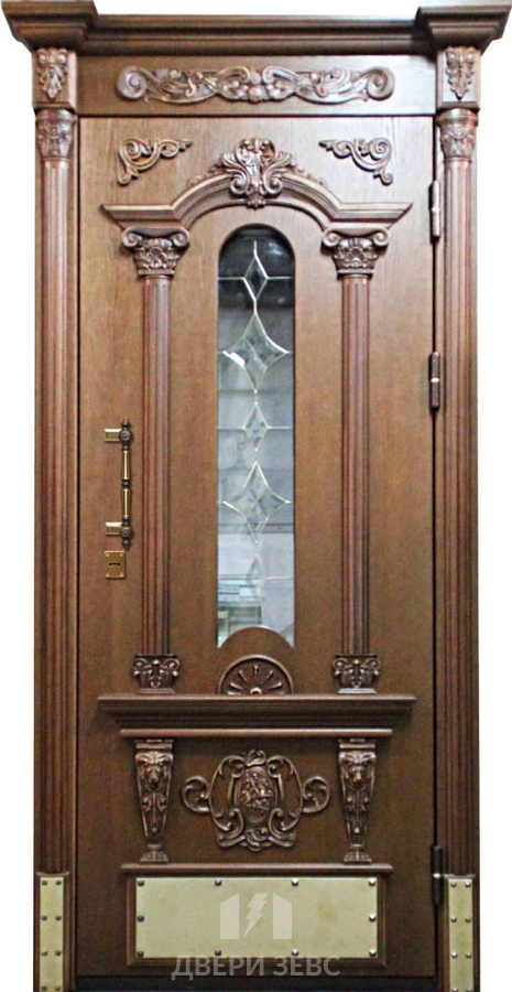 Входная металлическая дверь Пертоули с зеркалом