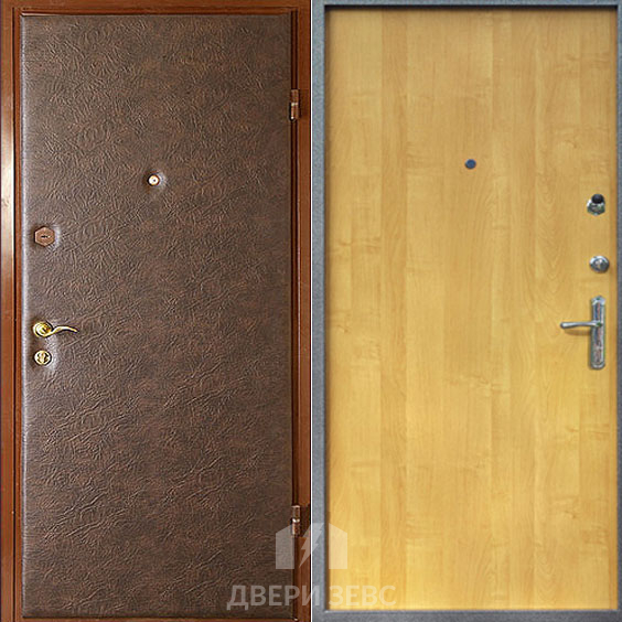 Входная металлическая дверь Амфиклия с отделкой ламинат