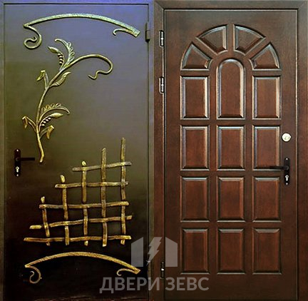 Входная металлическая дверь Гаврион с ковкой
