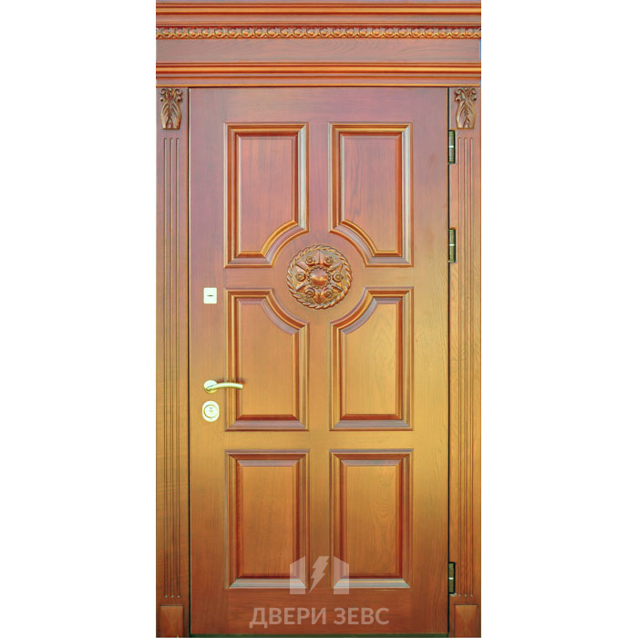 Входная металлическая дверь Килкис из массива дуба