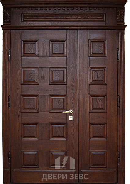 Входная металлическая дверь Камейрос из массива дуба