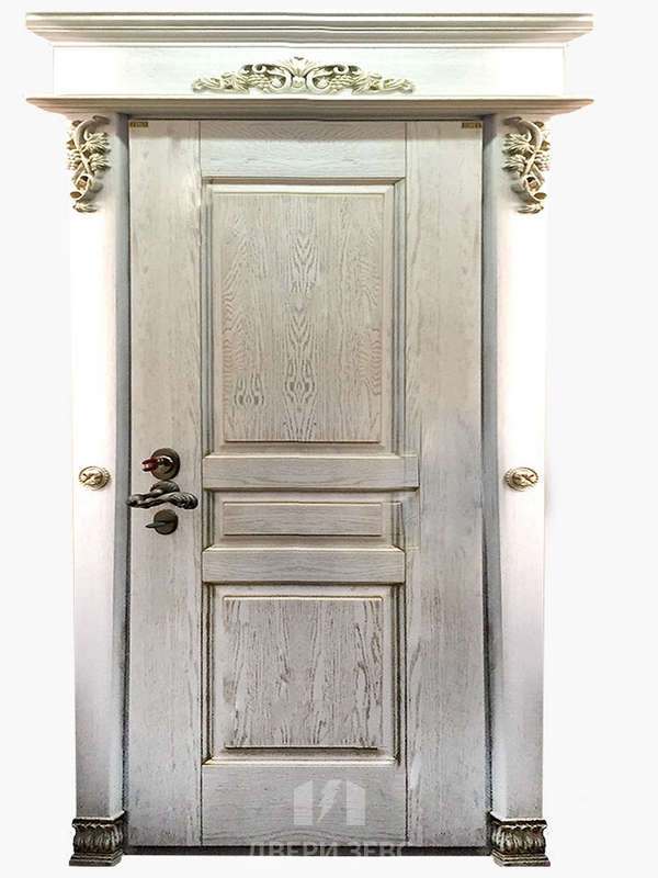 Входная металлическая дверь Пефкос из массива дуба