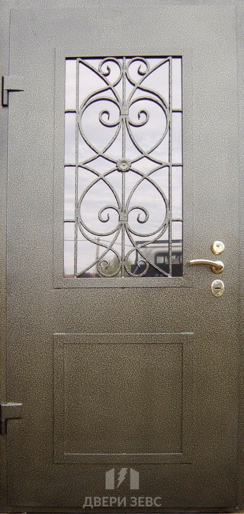 Входная металлическая дверь Лептокария с ковкой