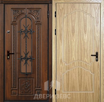 Входная металлическая дверь Галини с ковкой
