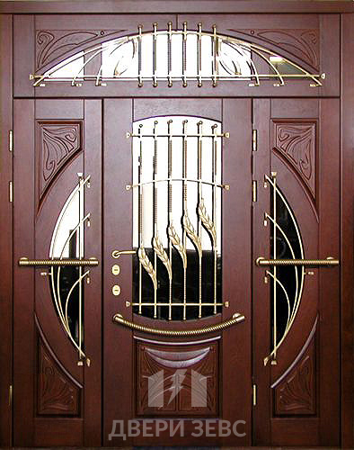 Входная металлическая дверь Кастелоризо из массива дуба