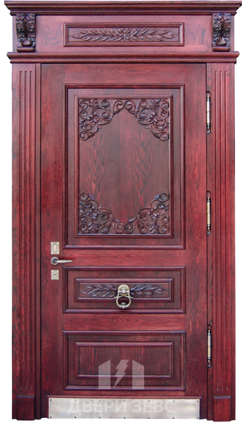 Входная металлическая дверь Истро из массива дуба