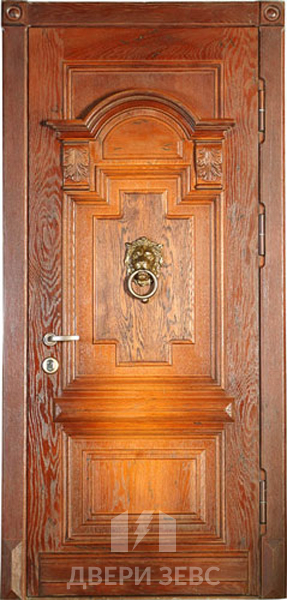 Входная металлическая дверь Мурики из массива дерева