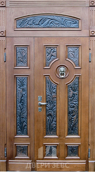 Входная металлическая дверь Камбос из массива дуба
