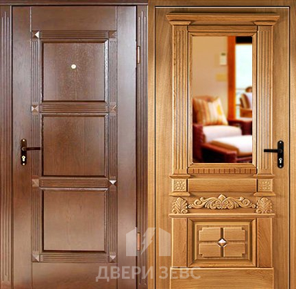 Входная металлическая дверь Горголаинис с зеркалом