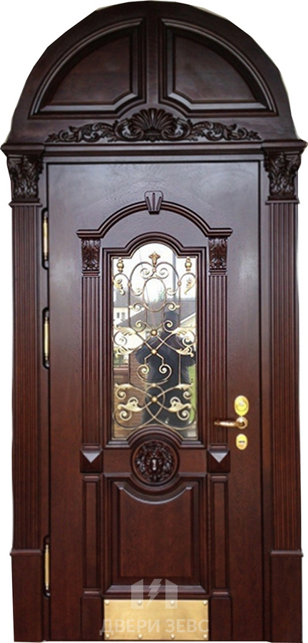 Входная металлическая дверь Чайдари с зеркалом