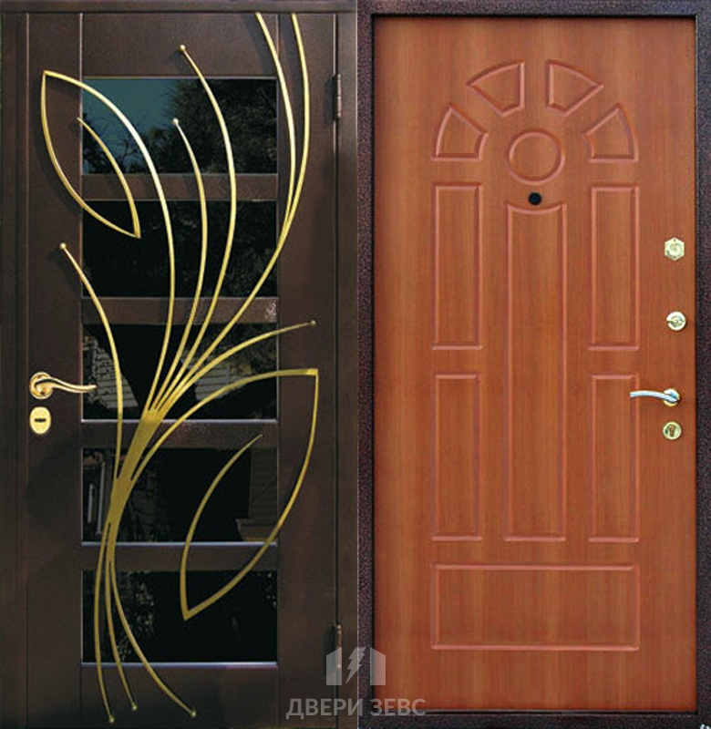 Входная металлическая дверь Монолитос с ковкой