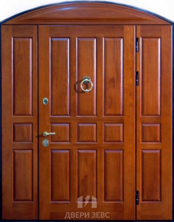 Входная металлическая дверь Парелия из массива дуба