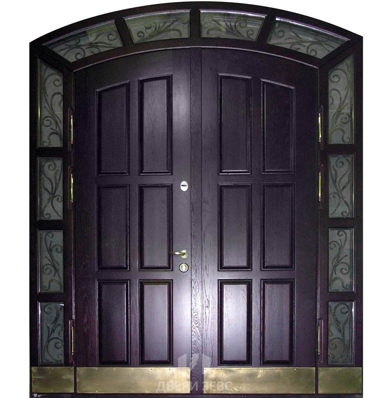Входная металлическая дверь Катерини из массива дуба