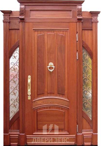 Входная металлическая дверь Кастросикия из массива дуба