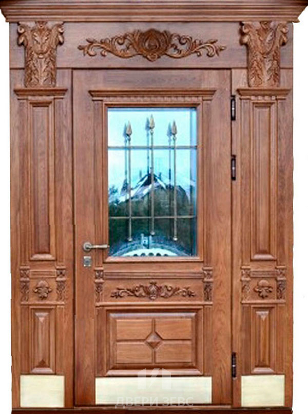 Входная металлическая дверь Перама с зеркалом