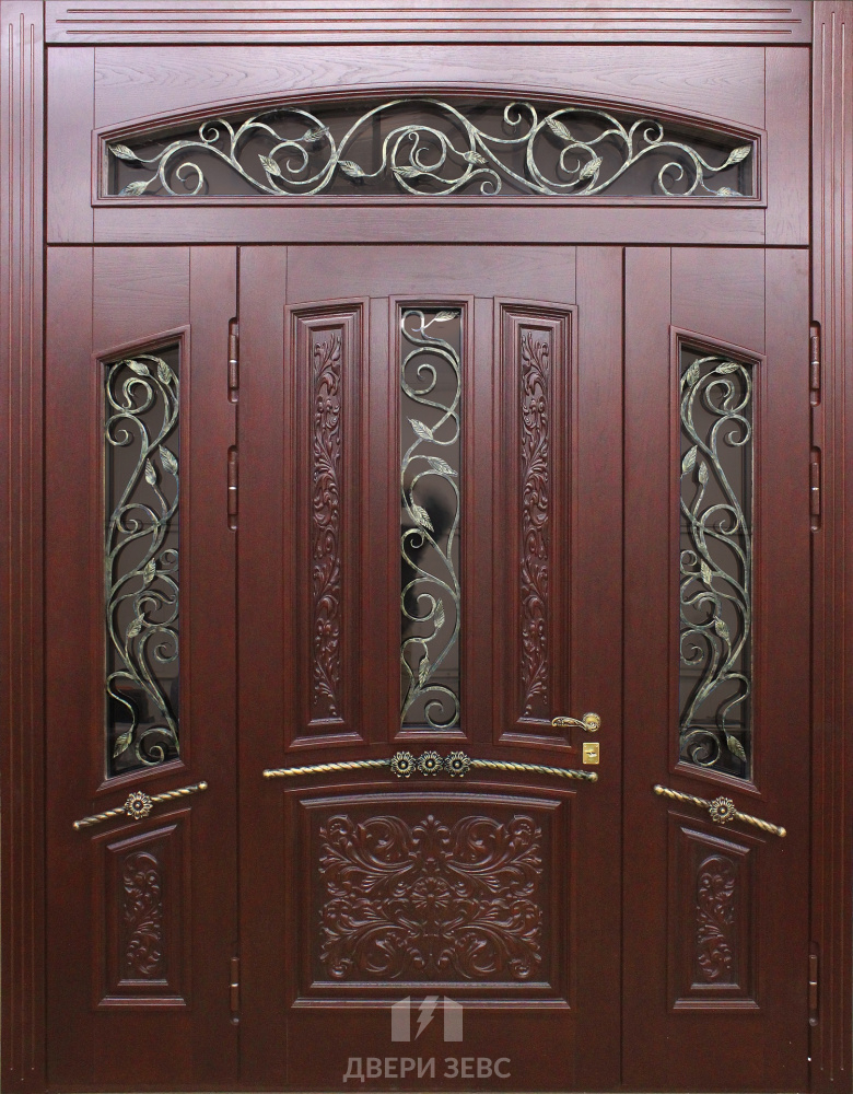 Входная металлическая дверь Иония из массива дуба