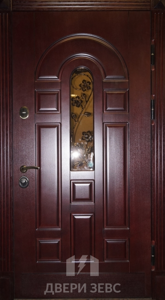 Входная металлическая дверь Карфас из массива дуба