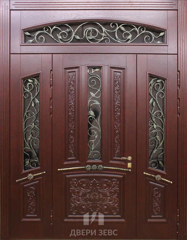 Входная металлическая дверь Поссидония с зеркалом