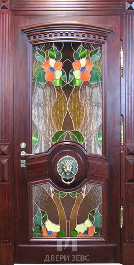 Входная металлическая дверь Хорефтон с зеркалом