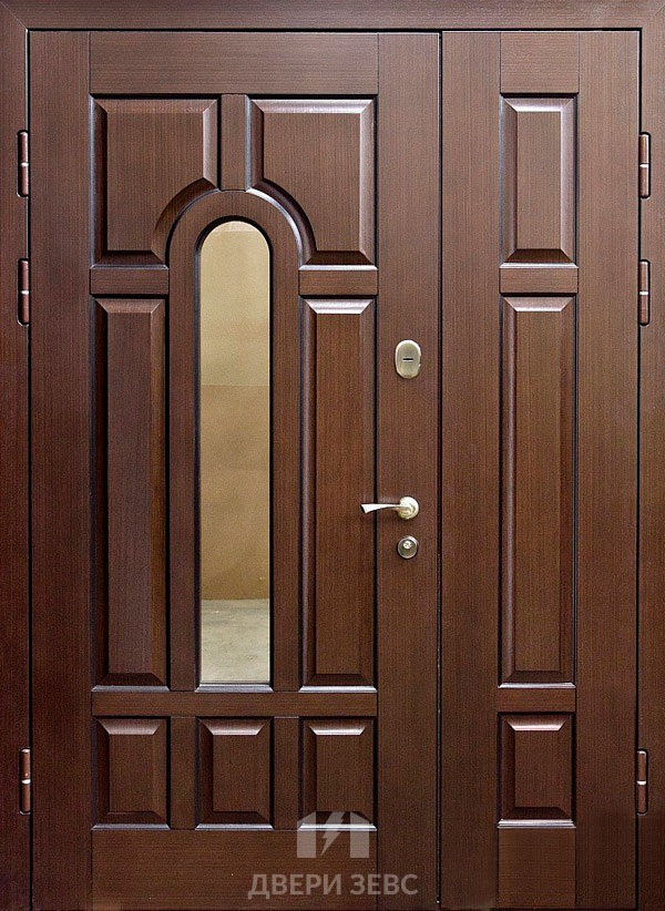 Входная металлическая дверь Эпаноми с зеркалом