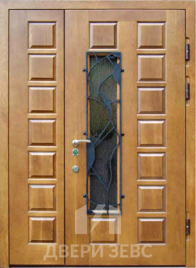 Входная металлическая дверь Ипати из массива дуба