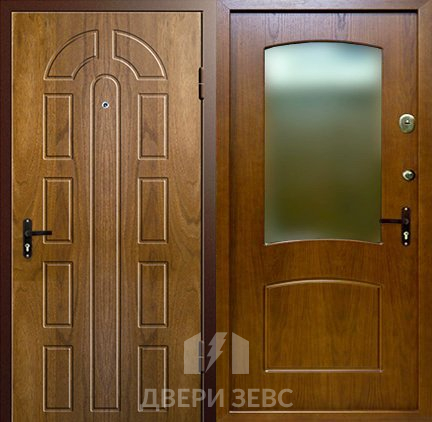 Входная металлическая дверь Геролименас с зеркалом