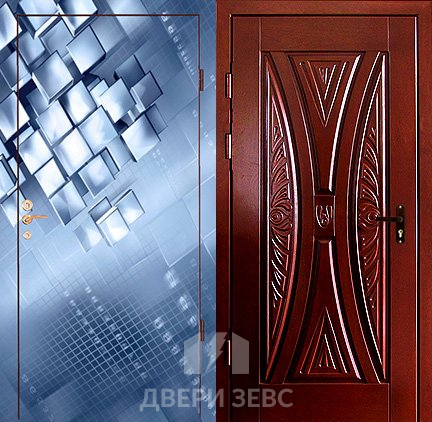 Входная металлическая дверь Ампелас с МДФ