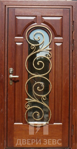 Входная металлическая дверь Зевс K-14 с ковкой