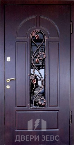 Входная металлическая дверь Зевс K-15 с ковкой