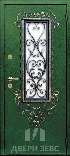 Входная металлическая дверь Зевс K-16 с ковкой