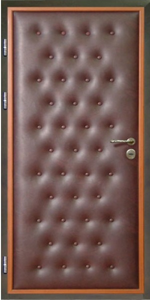 Чем приклеить дермантин к железной двери - фото